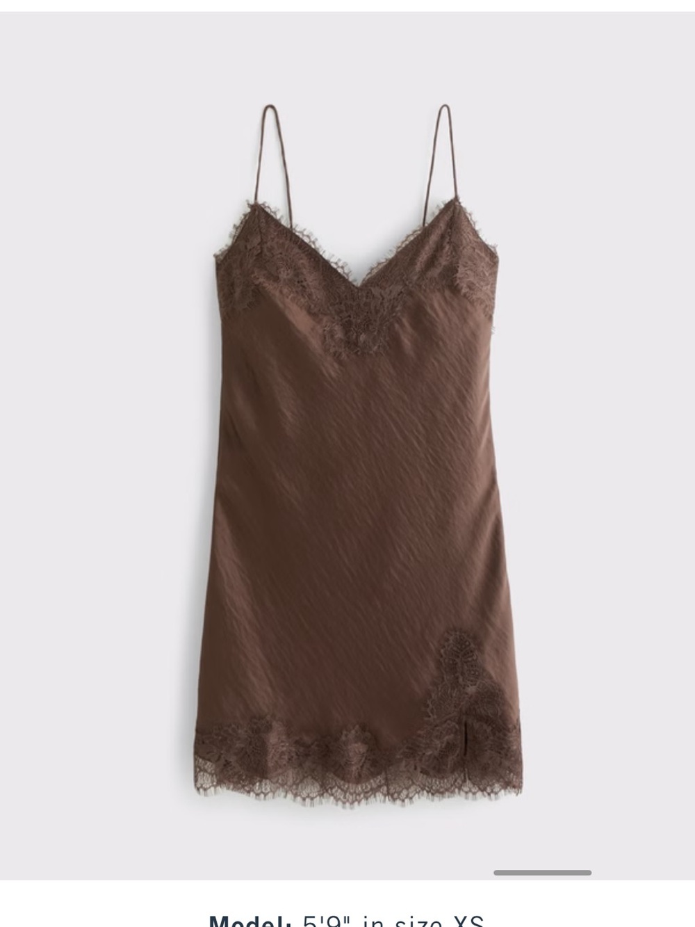 Abercrombie lace trim slip mini dress